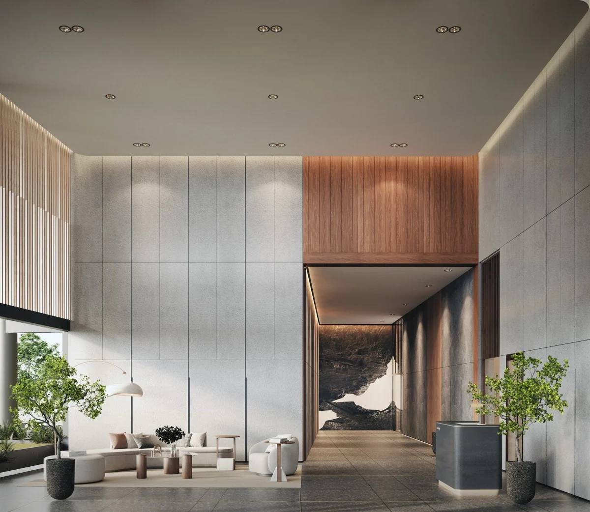 Parkside residential lobby